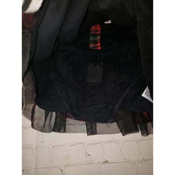 NWT Cat & Jack Christmas Holiday Dress 3-6 Months Beautiful Red Plaid - Picture 2 of 3